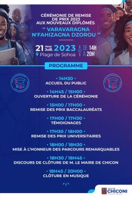 Edition 2023 - Cérémonie de Remise des Dimplôme des Nouveaux Diplomés